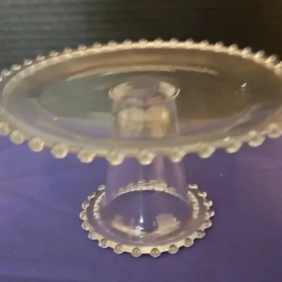 Imperial Clear Glass Cake Stand