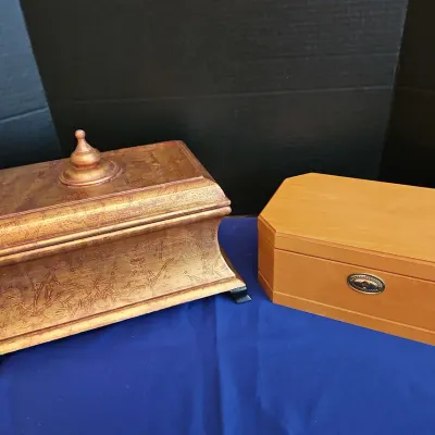 Decorative Wooden Keepsake Box And Wooden Jewelry Box