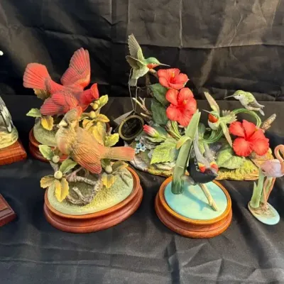 Andrea by Sadek Bird Figurine Collection – Hummingbirds, Cardinals, Bluebirds & More