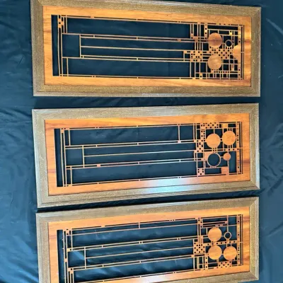 Frank Lloyd Wright Wooden Panels 