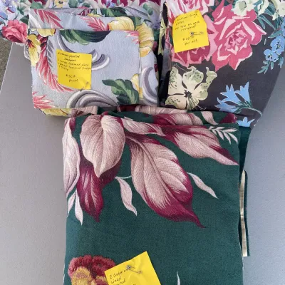 Sale Photo Thumbnail #52: Barkcloth fabric