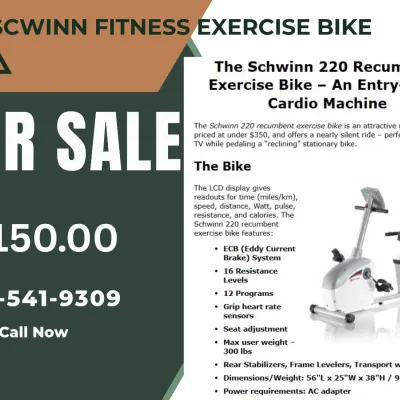 Schwinn Exercise Bike Gently used