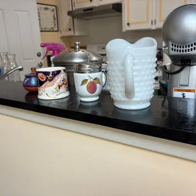 Milk glass pitcher