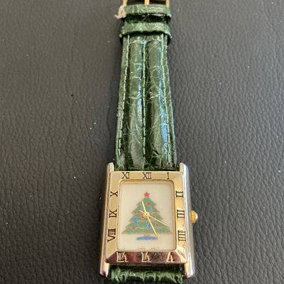 Sale Photo Thumbnail #153: Vintage Christmas fashion watch untested needs new battery 
Please see attached pictures
