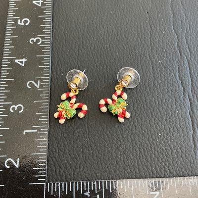 Sale Photo Thumbnail #164: Vintage Christmas fashion earrings 
Please see attached pictures