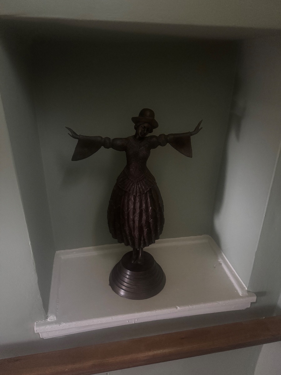 Vintage Dancing Woman Sculpture