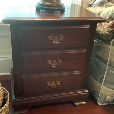 Sale Photo Thumbnail #190: $89 nightstand 3 drawer 27"H 23"W 16"diameter 