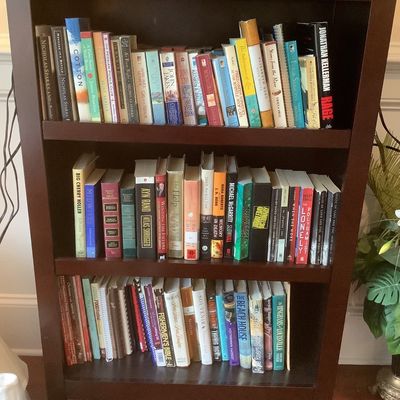 Sale Photo Thumbnail #161: $125 bookcase, 3 shelves adjustable, 48"H 31"W 14"depth