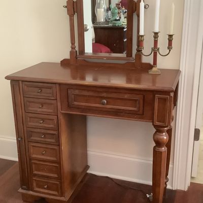 Sale Photo Thumbnail #177: $280 Dressing table vanity jewelry storage 54"H 36"W 16"depth 