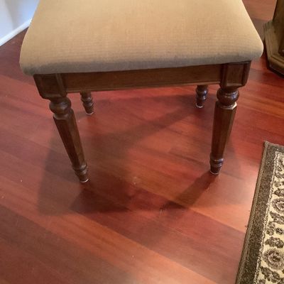 Sale Photo Thumbnail #147: $24 footstool 18"H  18"x 16"