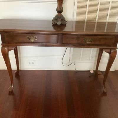 Sale Photo Thumbnail #94: $135 dovetail foyer table 28"H 52"W 16"depth