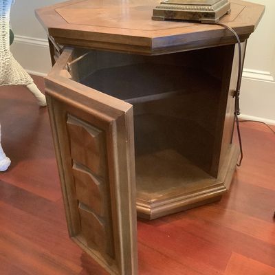 Sale Photo Thumbnail #149: $42 Octagonal closed table 21"H 24"diameter  
