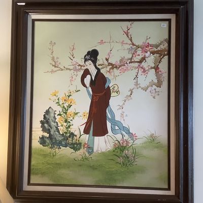 Sale Photo Thumbnail #176: $65 Geisha girl 30"H 27"W 