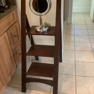 Sale Photo Thumbnail #90: $35 wooden step ladder 28"H 