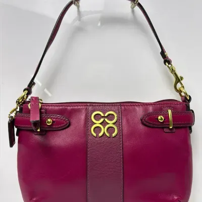 Coach Y2K Fuchsia Pink Leather Mini Shoulder Bag 
