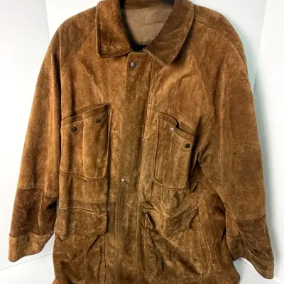 Vintage Marco Strada Spain Cowhide Suede Leather Jacket (Size EU 54/US XL) 