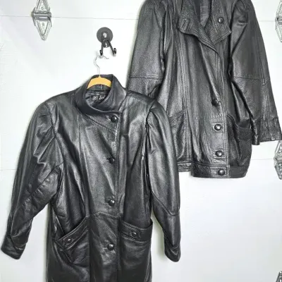 Vintage Spanish Sheepskin Leather Jackets: Peleteria El Sol & More: Size P, Spain
