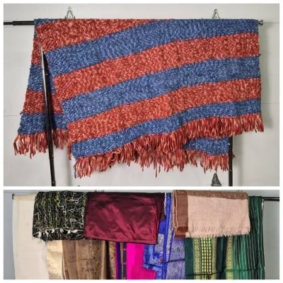 Assorted Textiles & Fabrics: Various Colors, Patterns & Materials