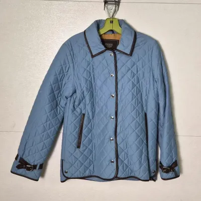 Coach Leatherware Quilted Jacket with Leather Trim: Size S