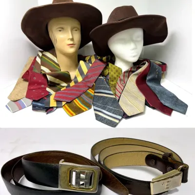 Gino Pompeii, Oscar de la Renta, Bailey U-Rollit & More Men’s Ties, Hats & Belts 