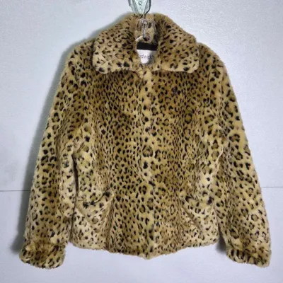 Vintage Chadwick’s Leopard Print Faux Fur Jacket