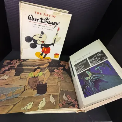 "The Art of Walt Disney" by Christopher Finch - 1st Edition, Abrams 1973 (2 Copies)
