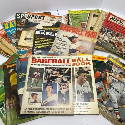 1960s Baseball, Football, Sport & Sports Illustrated Magazines