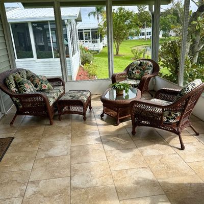 Sale Photo Thumbnail #7: Beautiful 5 peice durable poly-rattan patio set