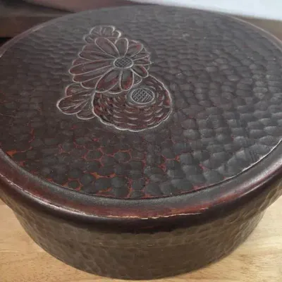 Japanese Carved Wooden Box