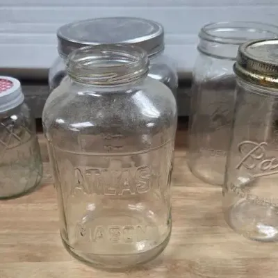 Vintage Clear Jars