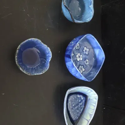 Vintage Blue Bowls