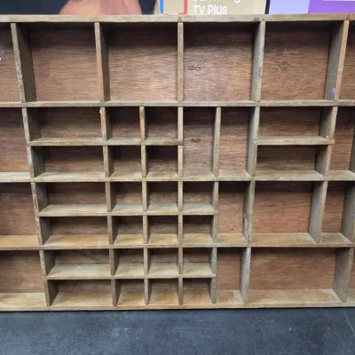 Vintage Wooden Printer's Tray