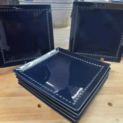 Mikasa Potters Art Square Plates