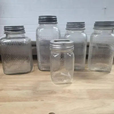 Vintage Textured Jars 
