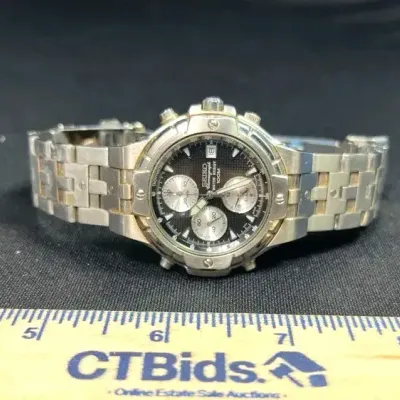 1998 Seiko 7T32-6L09 Quartz Alarm Chronograph