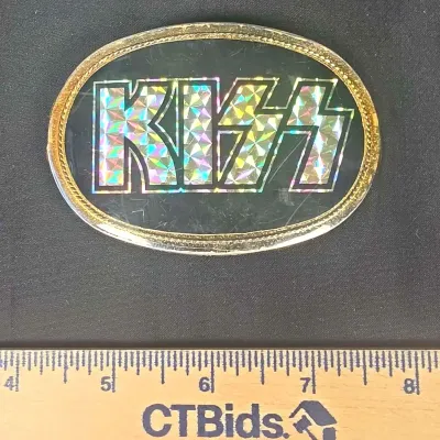 KISS 1977 Belt Buckle Extremely RARE made in California 