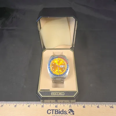 1975 Seiko Pogue Pepsi Bezel RARE 6139-6005 Automatic Chronograph 