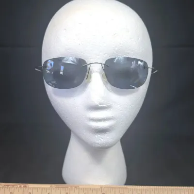Retired Maui Jim Kapalua Polarized Rimless Sunglasses with Rare Titanium Flex Arms