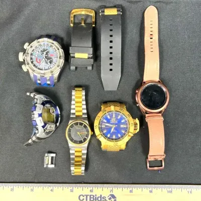 Watches Parts! Invicta Heads, Samsung Galaxy Watch 3, Armitron Head, Citizen Missing Back, Stührling
