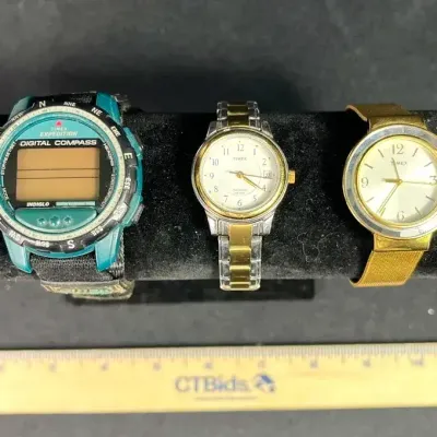 Timex Watches - Timex T25771 Women's Porter Street Two-tone 26mm Dress Watch, Timex Expedition Digit