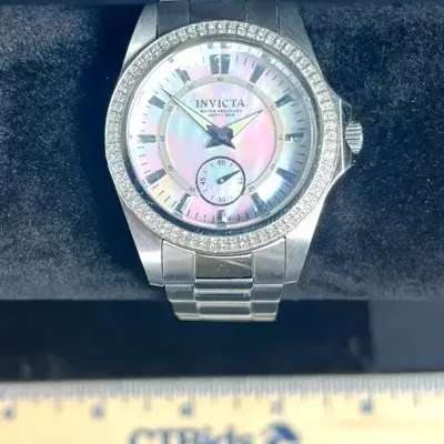 Invicta Model 6316 Ladies Watch Stainless Steel 34mm