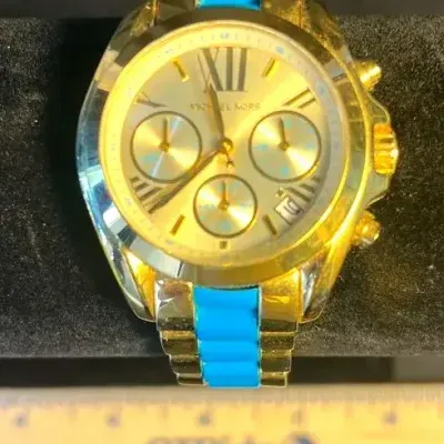 Michael Kors Women's MK5908 'Bradshaw' Mini Chronograph Two-tone Watch