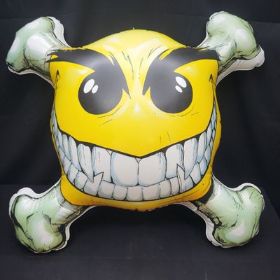 Sale Photo Thumbnail #129: I04320 | Large Inflatable Smiley Crossbones Novelty