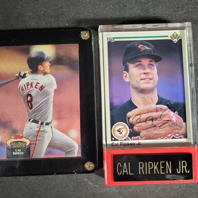 Sale Photo Thumbnail #574: I04637 | Two Cal Ripken Jr. Baseball Cards (Signed)
