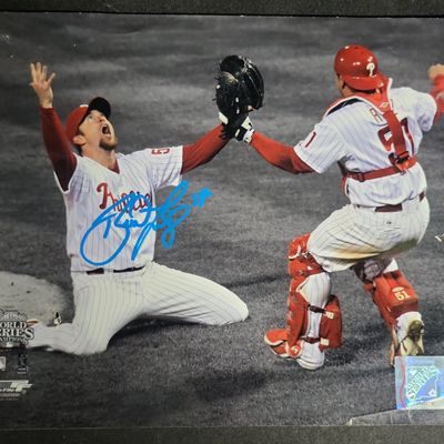 Sale Photo Thumbnail #758: I04176 | Brad Lidge Signed Baseball Photograph