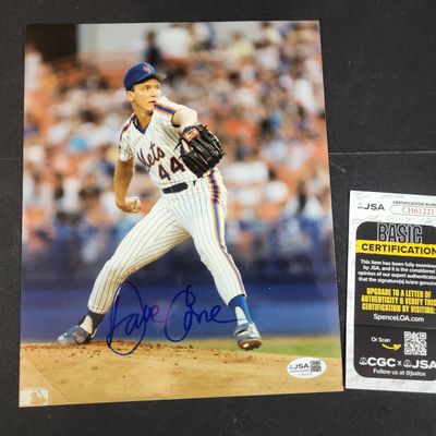 Sale Photo Thumbnail #779: I03013 | David Cone New York Mets Signed 8x10 Color Photograph JSA Authenticated