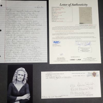 Sale Photo Thumbnail #54: I04355 | Pamela Smart Signed Prison Correspondence JSA