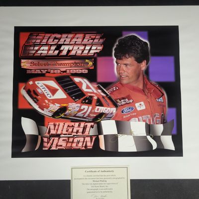 Sale Photo Thumbnail #787: I04379 | Michael Waltrip Signed Night Vision Print