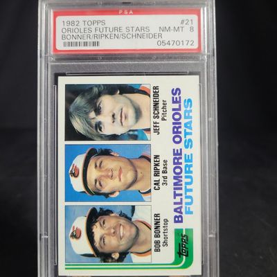 Sale Photo Thumbnail #497: I04128 | 1982 Topps Ripken Rookie PSA 8