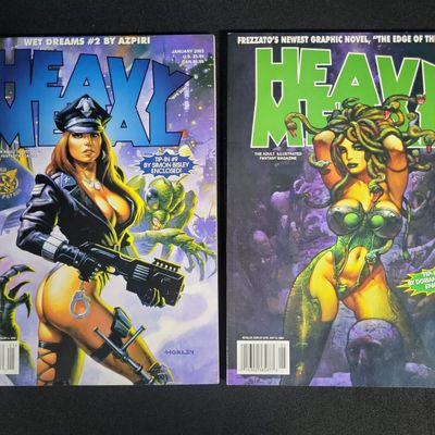 Sale Photo Thumbnail #431: I04857 | Two Heavy Metal Fantasy Magazines